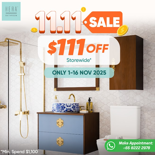 Transform Your Home: HERA Bathroom's Biggest 11.11 Sale