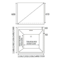 Dimensions for HERA Bathtub 1001